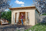 Skan Holz Gartenhaus Modell Ostende 1 naturbelassen