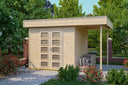 Skan Holz Gartenhaus Modell Venlo 2 naturbelassen