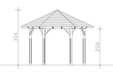 Skan Holz Pavillon Modell Colmar 2 Schnittzeichnung