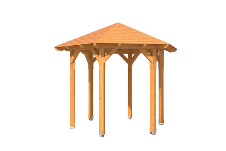 Skan Holz Pavillon Modell Colmar 1 natur freigestellt