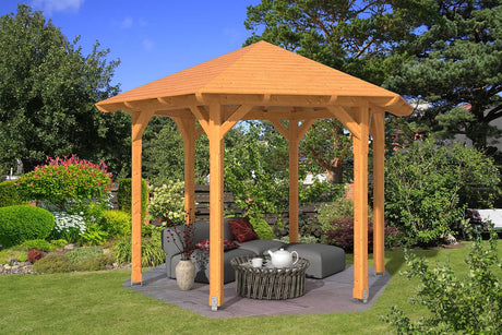 Skan Holz Pavillon Modell Colmar 2 natur