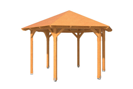 Skan Holz Pavillon Modell Colmar 3 natur freigestellt
