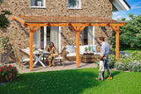 Leimholz-Terrassenüberdachung Andria Eiche hell 541 cm