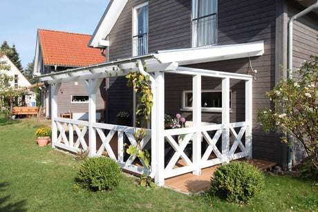 Leimholz-Terrassenüberdachung Andria Kundenfoto 6
