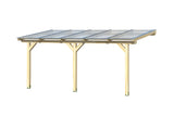 Leimholz-Terrassenüberdachung Andria 3D-Render 541 cm
