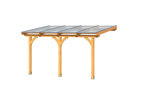 Skan Holz Terrassenüberdachung Rimini 434 3D-Render