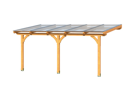 Skan Holz Terrassenüberdachung Rimini 541 3D-Render