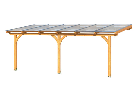 Skan Holz Terrassenüberdachung Rimini 648 3D-Render