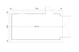 Tene Holzgarage Modell A Grundriss