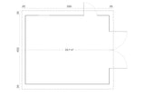 Tene Holzgarage Modell B Grundriss
