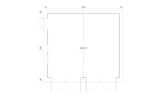 Tene Garage Modell D 40 mm Grundriss