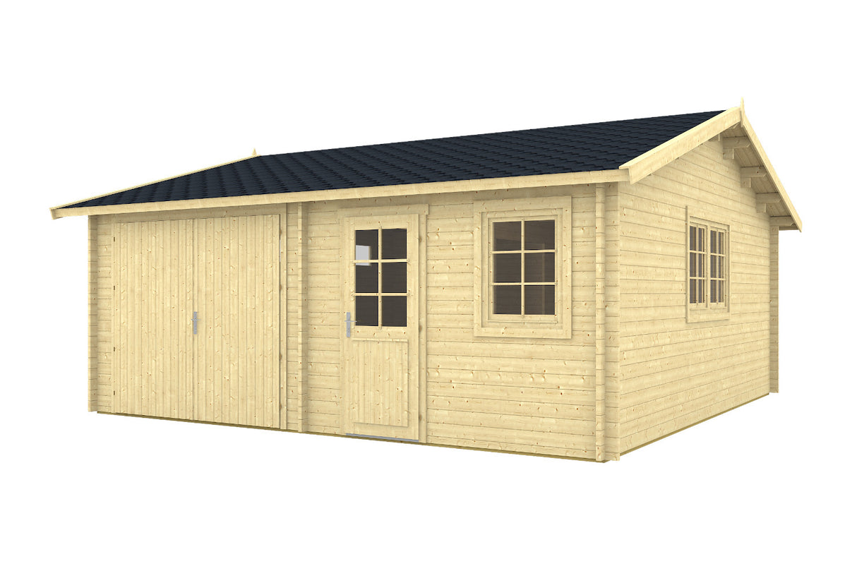 Tene Holzgarage Modell Mikkeli 40 mm freigestellt
