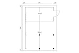 Tene Carport Modell Garage Vaasa 40 mm Grundriss