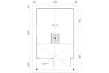 Tene Gartenhaus Modell Bunkie Grundriss
