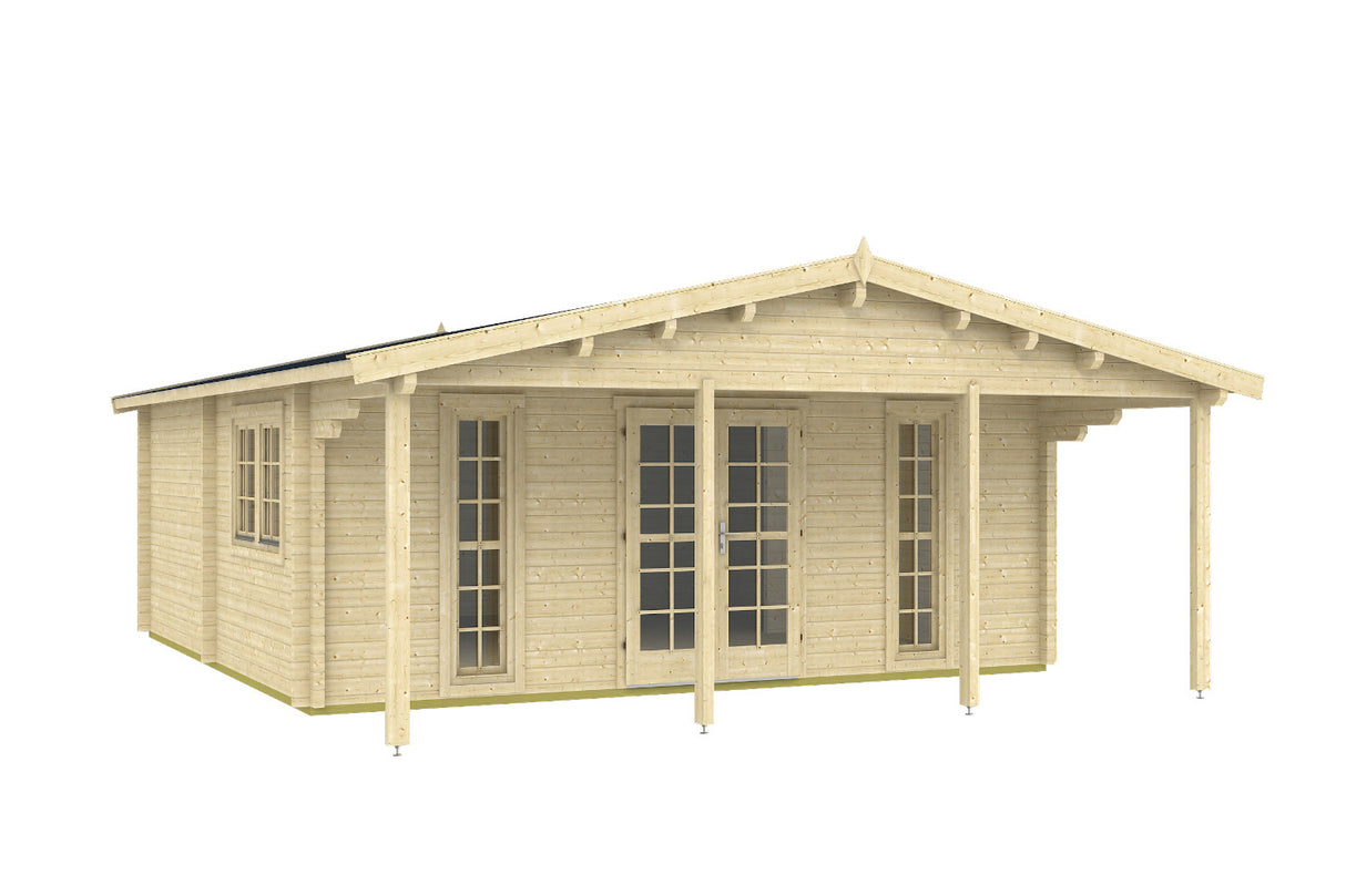 Tene Gartenhaus Modell Burgos freigestellt