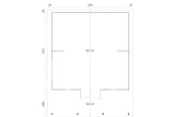 Tene Gartenhaus Modell Burgos Grundriss