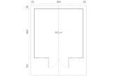 Tene Gartenhaus Modell Camilla B Grundriss