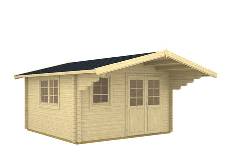 Tene Gartenhaus Modell Enzo B 380 x 380 cm 40 mm freigestellt