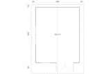 Tene Gartenhaus Modell Enzo C/1 380 x 480 cm 40 mm Grundriss