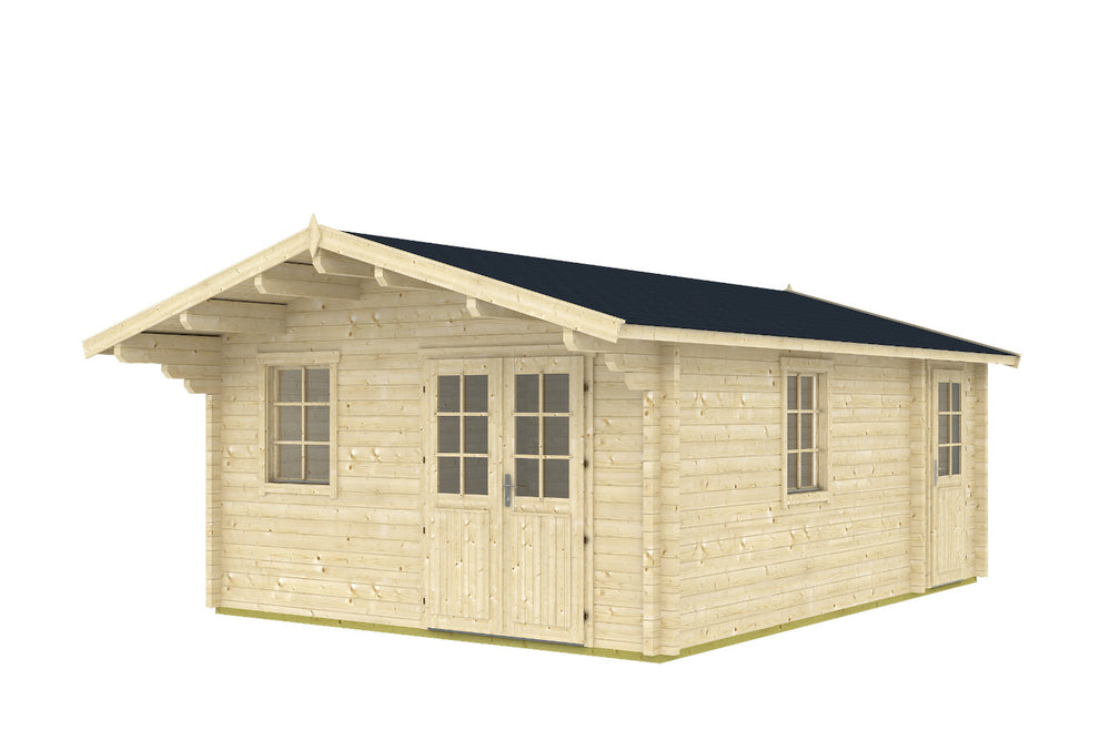 Tene Gartenhaus Modell Gotland B ohne Schlafboden freigestellt