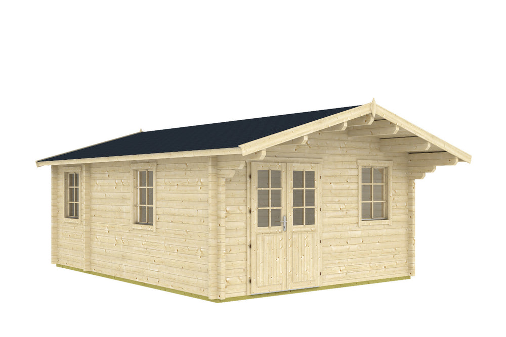 Tene Gartenhaus Modell Gotland D ohne Schlafboden freigestellt