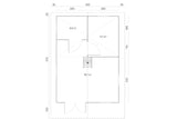 Tene Gartenhaus Modell Gotland F mit Schlafboden Grundriss