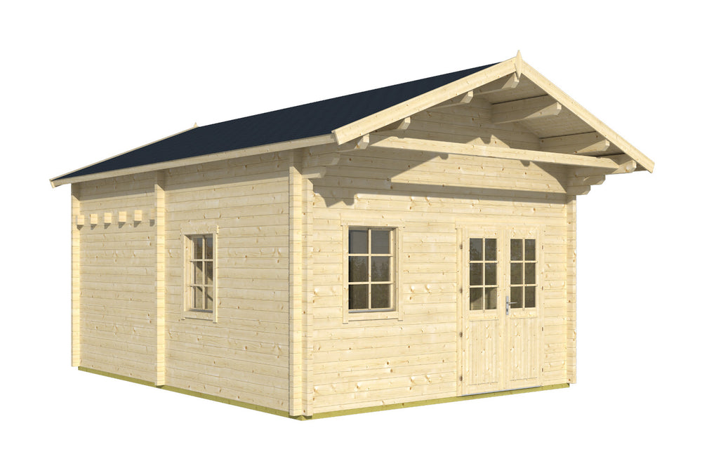 Tene Wochenendhaus Modell Gotland G mit Schlafboden freigestellt