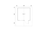 Tene Gartenhaus Modell Huelva Grundriss
