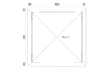 Tene Pavillon Modell Ibiza 70 mm Grundriss