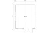 Tene Gartenhaus Modell Kansas Grundriss