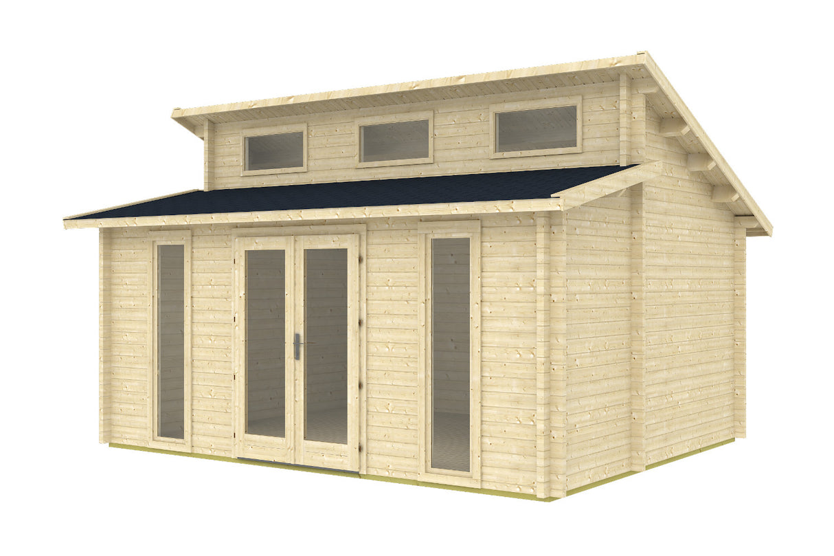 Tene Gartenhaus Modell Langeoog C 490 x 390 cm freigestellt