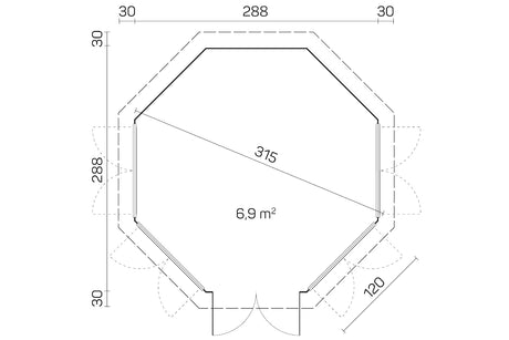 Tene Pavillon Modell Louise 4F Grundriss