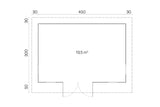 Tene Gartenhaus Modell Oklahoma Grundriss
