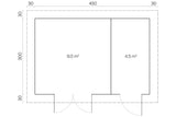 Tene Gartenhaus Modell Oriental 4 Basishaus Grundriss