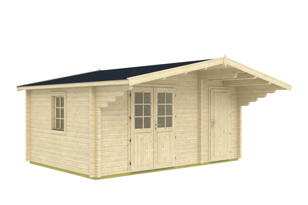 Tene Gartenhaus Modell Pedro D 480 x 330 cm freigestellt