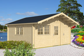 Tene Gartenhaus Modell Pedro E 485 x 485 cm 2x Doppelfenster
