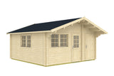 Tene Gartenhaus Modell Pedro E 485 x 485 cm 2x Doppelfenster freigestellt