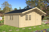 Tene Gartenhaus Modell Pedro F 485 x 485 cm 1x Doppelfenster