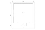 Tene Gartenhaus Modell Sauerland B 450 x 450 cm Grundriss
