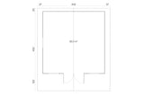 Tene Gartenhaus Modell Sauerland D 450 x 450 cm Grundriss