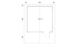 Tene Gartenhaus Modell Sevilla Grundriss