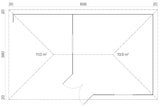 Tene Gartenhaus Modell Sicilia Grundriss