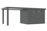 Telluria Gerätehaus Classico 2724 SD 280 L granitgrau freigestellt