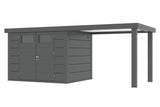 Telluria Gerätehaus Classico 2724 SD 280 R granitgrau freigestellt