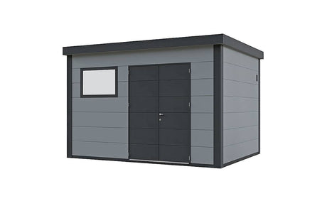 Telluria Gerätehaus Classico 3930 lichtgrau freigestellt