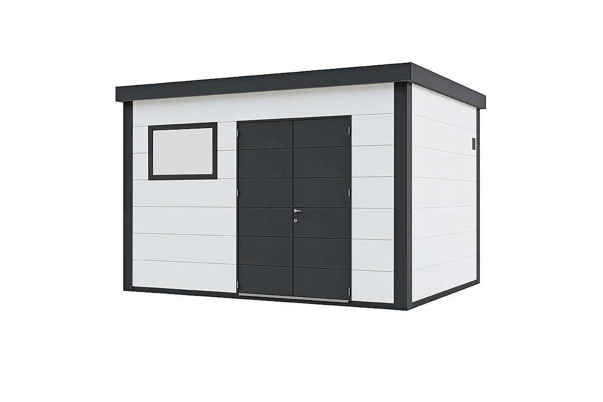 Telluria Gerätehaus Classico 3930 weiss freigestellt